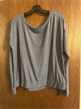 GAP Gray Lightweight Long-Sleeve Pullover
